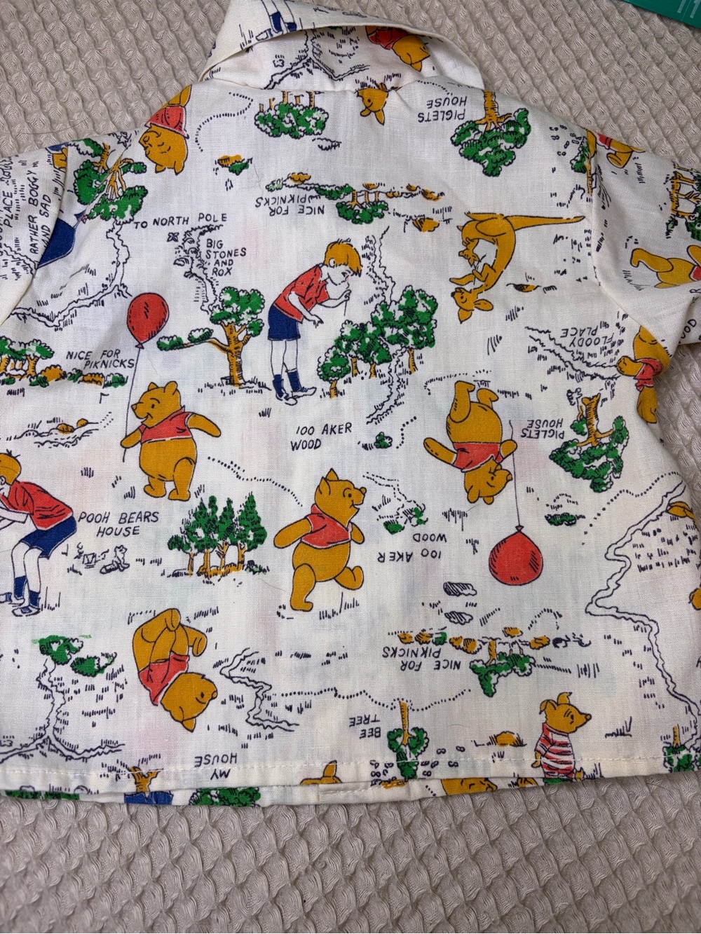 1970s Vintage Disney, Winnie the Pooh Collection, toddler button down shirt - Picture 7 of 11